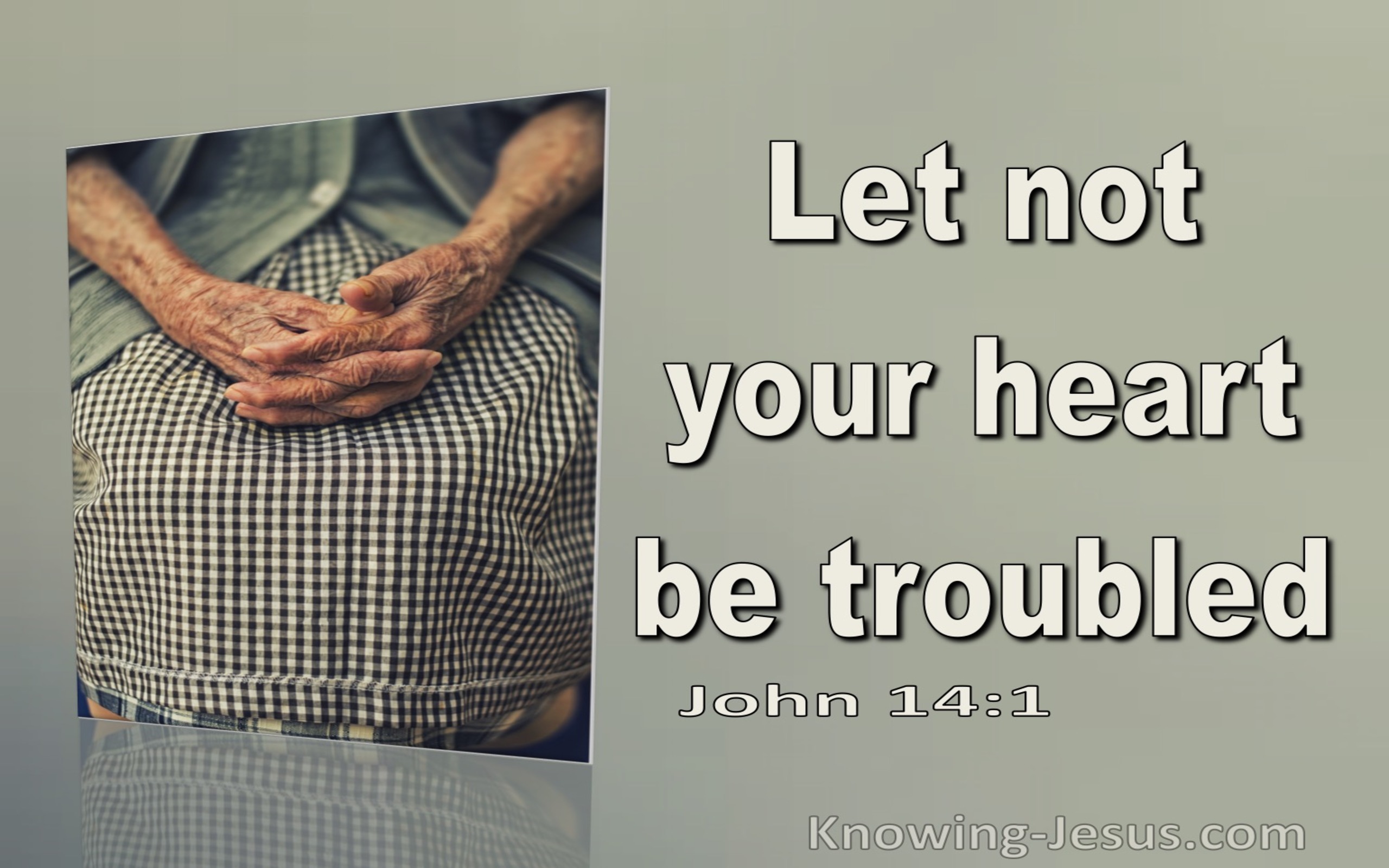 John 14:1 Let Not Your Heart Be Troubled  You Believe On God Believe Also In Me (sage)